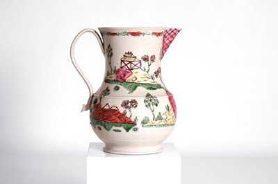 Lot 247 - A Staffordshire salt-glazed jug