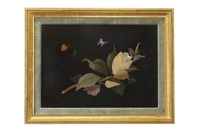 Lot 6 - A large hardstone pietra dura panel