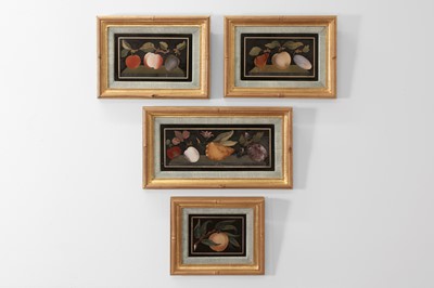 Lot 135 - Four pietra dura panels