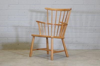 Lot 457 - A Danish Windsor armchair