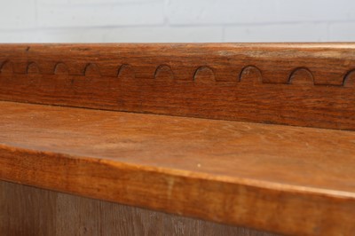 Lot 132 - A Robert 'Mouseman' Thompson oak open bookcase
