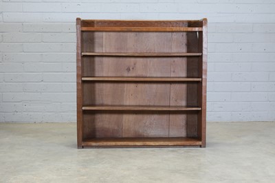 Lot 132 - A Robert 'Mouseman' Thompson oak open bookcase