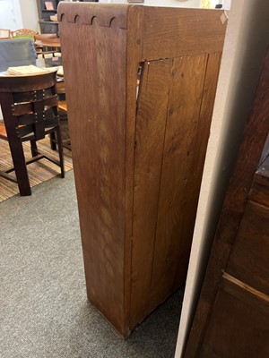 Lot 132 - A Robert 'Mouseman' Thompson oak open bookcase