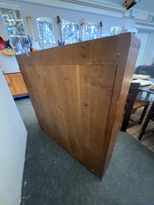 Lot 132 - A Robert 'Mouseman' Thompson oak open bookcase
