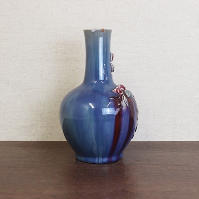Lot 140 - A Chinese flambé-glazed vase