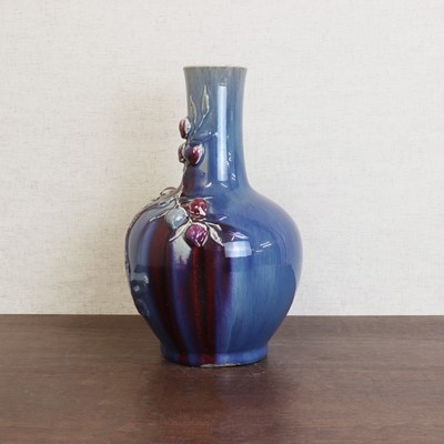 Lot 140 - A Chinese flambé-glazed vase