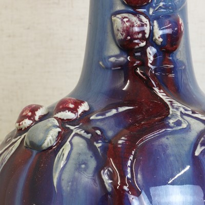 Lot 140 - A Chinese flambé-glazed vase