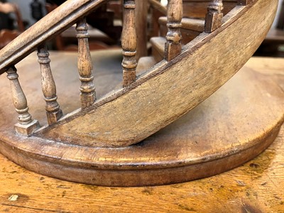 Lot 64 - A mahogany architectural staircase model