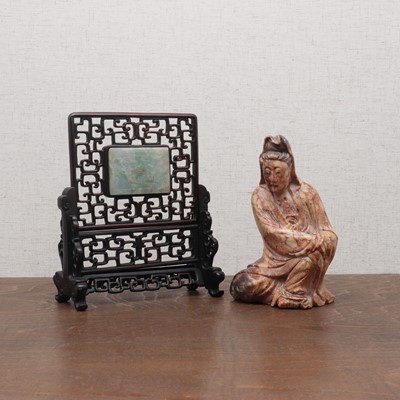 Lot 181 - A Chinese table screen