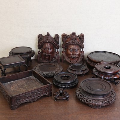 Lot 191 - Two Chinese wood carvings