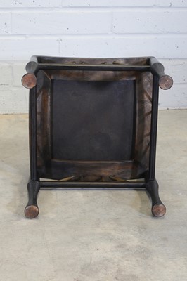 Lot 89 - An ebonised Thebes stool