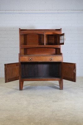 Lot 91 - A Liberty & Co. walnut bookcase