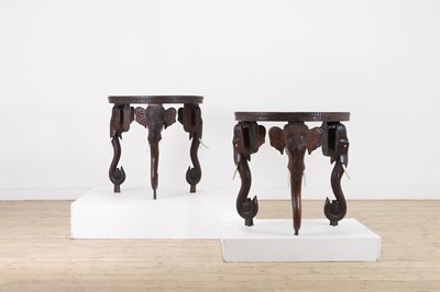 Lot 296 - Two Indian hardwood tables