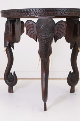 Lot 296 - Two Indian hardwood tables