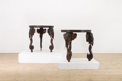 Lot 296 - Two Indian hardwood tables