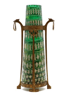 Lot 264 - A Kralik Snowflake glass vase