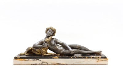 Lot 248 - A spelter figure