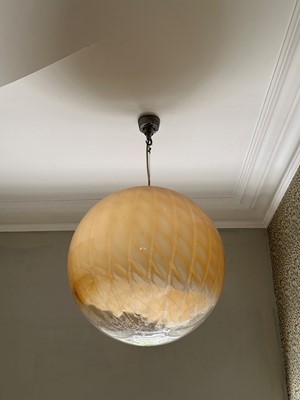 Lot 441 - A Murano glass globe ceiling light