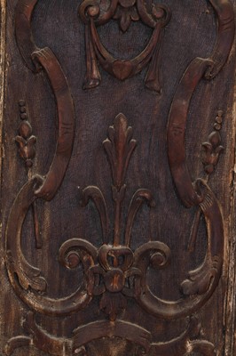 Lot 143 - A pair of carved hardwood doors in the French Louis XV-style