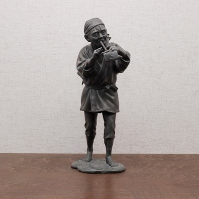 Lot 308 - A Japanese bronze okimono