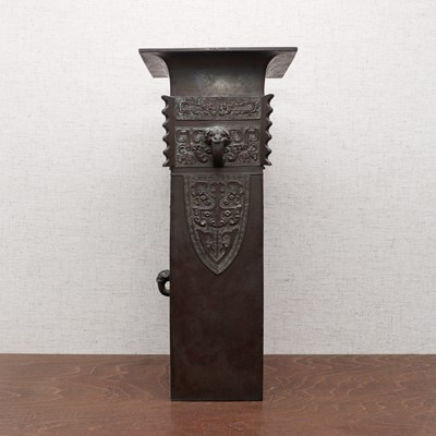 Lot 312 - A Japanese bronze vase