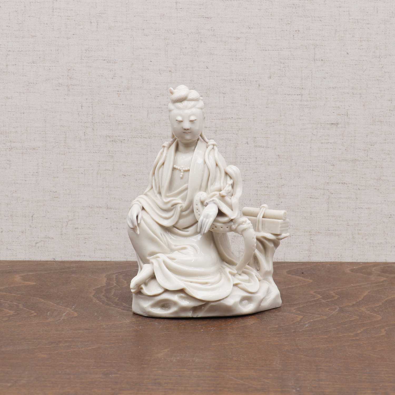 Lot 108 - A Chinese blanc de Chine figure