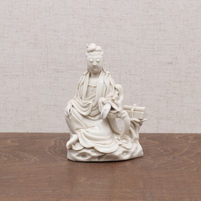 Lot 108 - A Chinese blanc de Chine figure