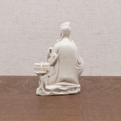 Lot 108 - A Chinese blanc de Chine figure