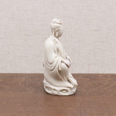 Lot 108 - A Chinese blanc de Chine figure
