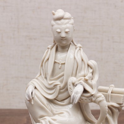 Lot 108 - A Chinese blanc de Chine figure
