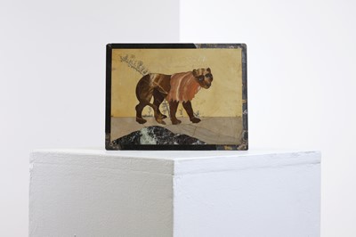 Lot 126 - A hardstone pietra dura panel