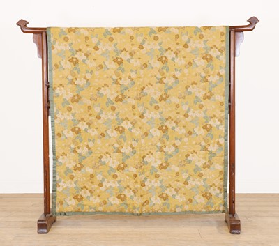 Lot 281 - A silk embroidered panel