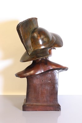Lot 120 - A Goldscheider cold-painted terracotta bust