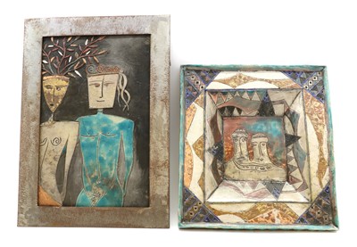 Lot 240 - Two ceramic plaques
