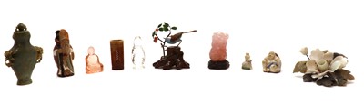 Lot 181 - A group of Chinese hardstone carvings