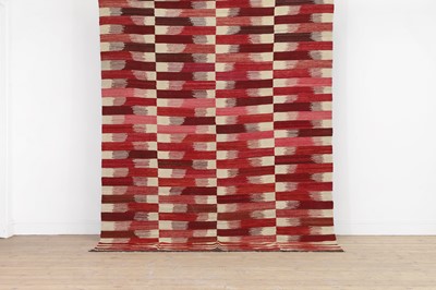 Lot 546 - A rufarshi flat-weave wool carpet