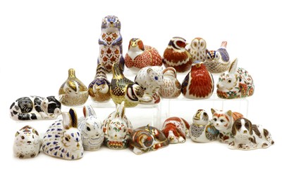 Lot 236 - A collection of Royal Crown Derby porcelain paperweights