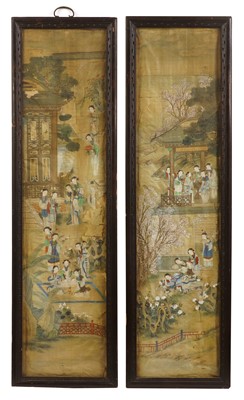 Lot 279 - A pair of Chinese gouache paintings