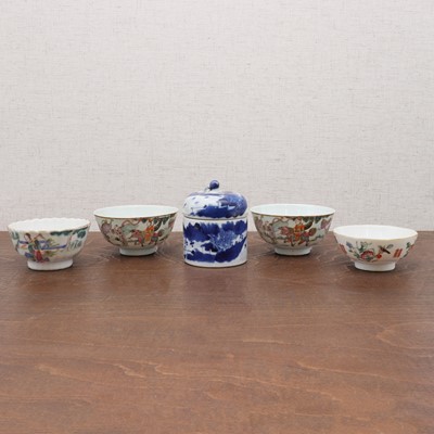 Lot 379 - Four Chinese famille rose cups