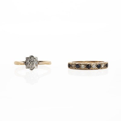 Lot 1253 - Two 9ct gold rings