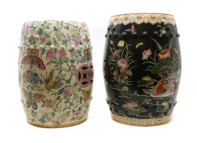 Lot 184 - Two Chinese porcelain garden seats