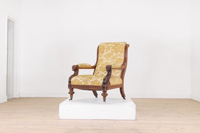 Lot 623 - A Victorian carved armchair
