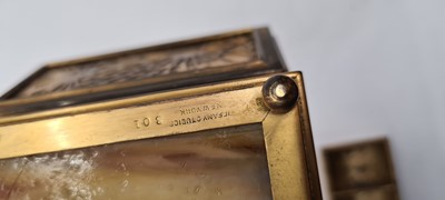 Lot 98 - A Tiffany Studios 'Pine Needle' pattern stamp box
