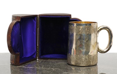 Lot 11 - A Victorian silver mug