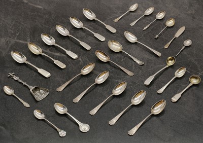 Lot 7 - A collection of silver flatware