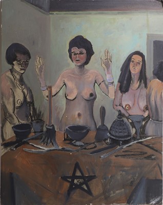 Lot 13 - 'Fulham Witches posing at St Dionis Church SW6'