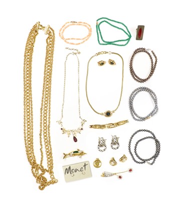 Lot 1601 - A collection of signed costume jewellery