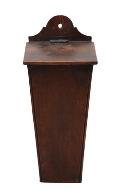 Lot 248 - A George III oak candlebox