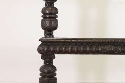Lot 359 - An Elizabeth I oak and inlaid three-tier buffet