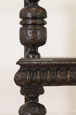 Lot 359 - An Elizabeth I oak and inlaid three-tier buffet